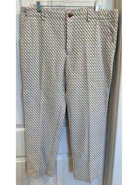 MR TURK Men’s Textured Geometric Cotton Pants Size 38 NWT
